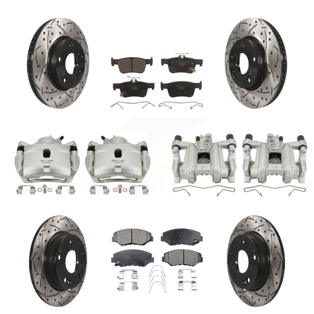 Transit Auto KCD-100239T Disc Brake Kit for 2016-2021 Honda Civic - Front and Rear product image