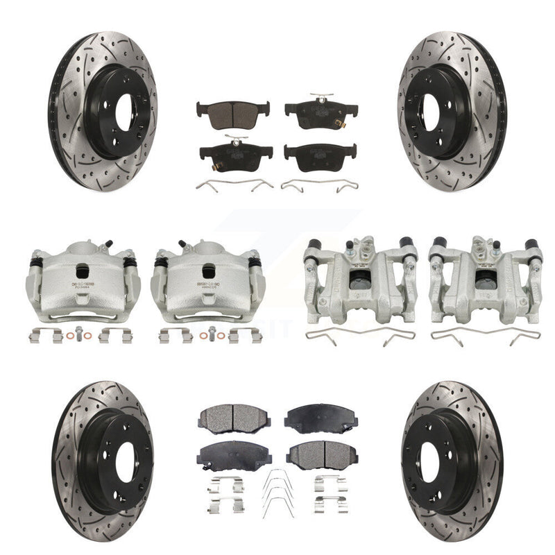 Transit Auto KCD-100239T Disc Brake Kit for 2016-2021 Honda Civic - Front and Rear product image