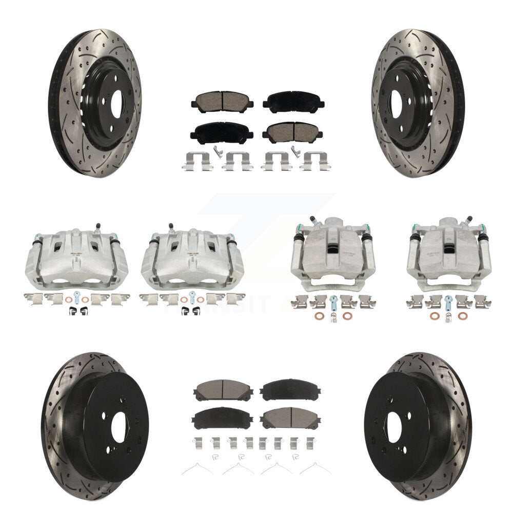 Transit Auto KCD-100240C Disc Brake Kit for 2014 Toyota Highlander - Front and Rear product image