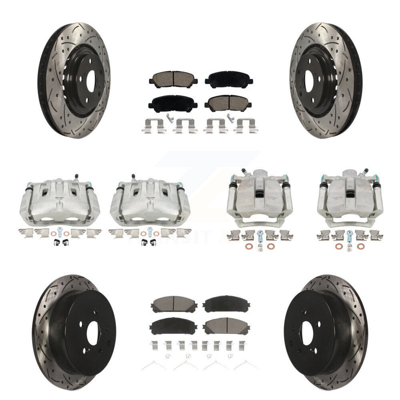 Transit Auto KCD-100240C Disc Brake Kit for 2014 Toyota Highlander - Front and Rear product image