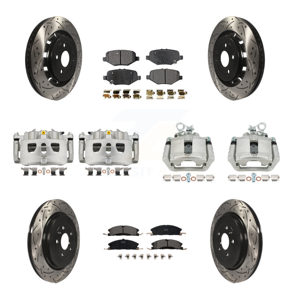 Transit Auto KCD-100240T Disc Brake Kit for 2013-2019 Ford Taurus, Ford Explorer, Ford Special Service Police Sedan & more - Front and Rear product image