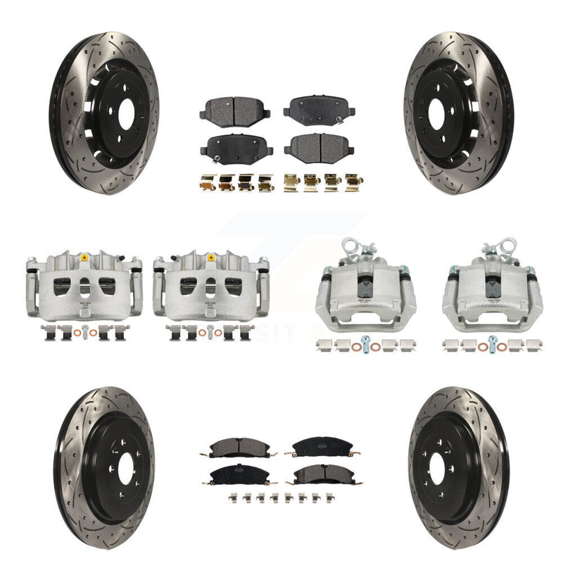 Transit Auto KCD-100240T Disc Brake Kit for 2013-2019 Ford Taurus, Ford Explorer, Ford Special Service Police Sedan & more - Front and Rear product image