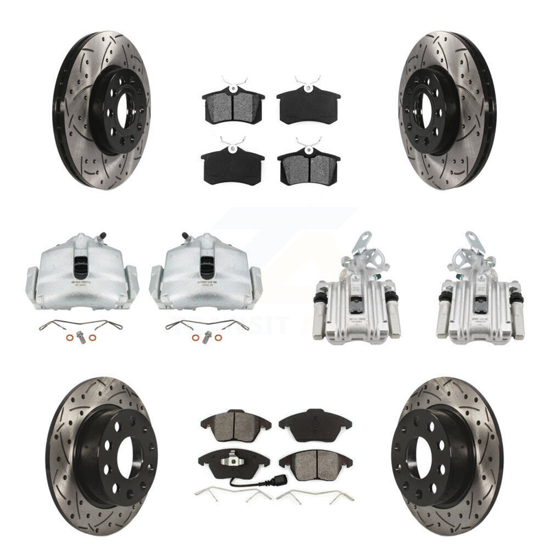 Transit Auto KCD-100242S Disc Brake Kit for 2014-2015 Volkswagen Beetle - Front and Rear product image