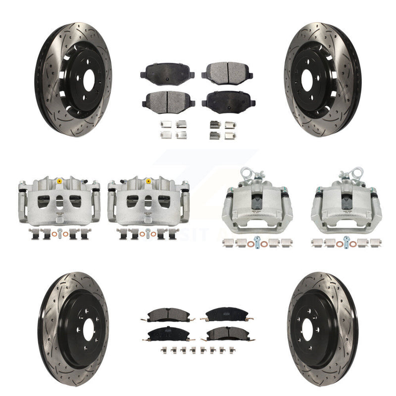 Transit Auto KCD-100242T Disc Brake Kit for 2013-2019 Ford Taurus, Ford Explorer, Lincoln MKS & more - Front and Rear product image