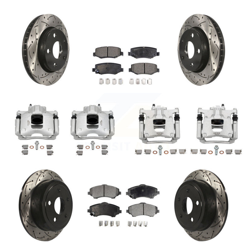Transit Auto KCD-100243P Disc Brake Kit for 2007-2016 Jeep Wrangler - Front and Rear product image