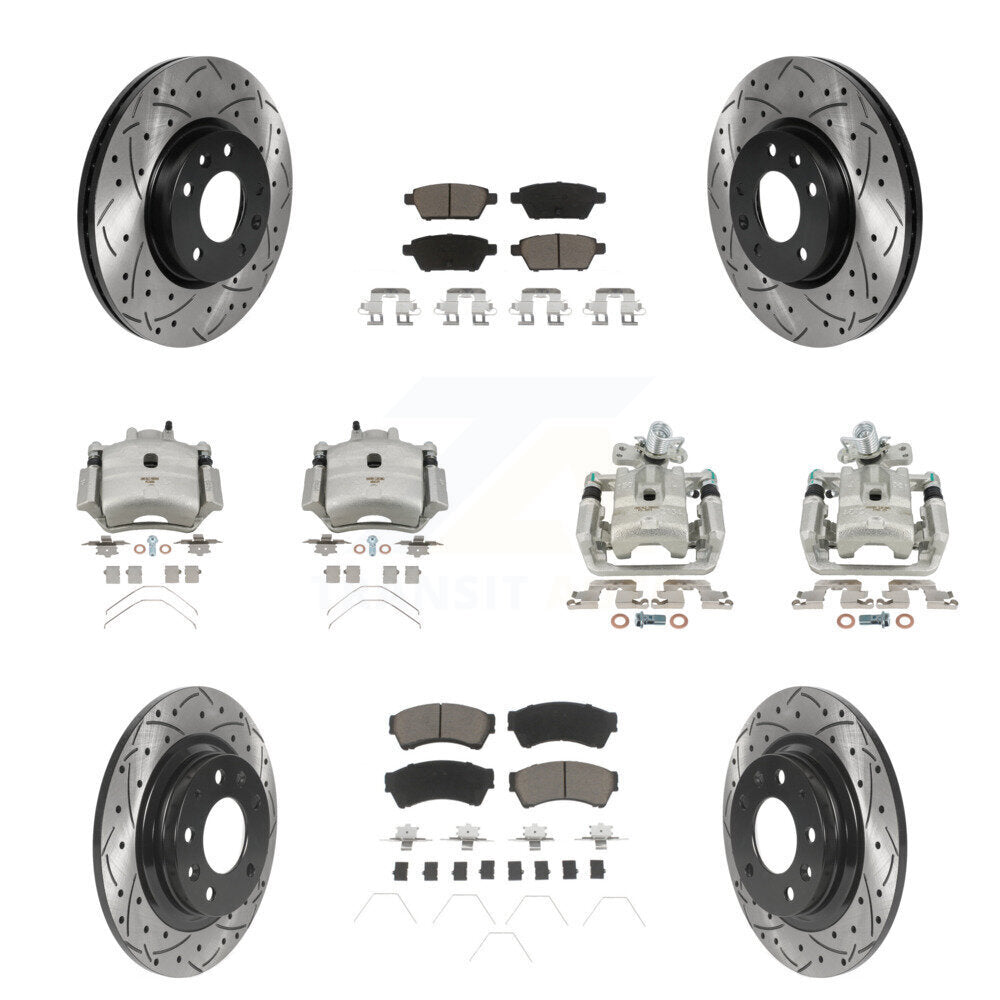 Transit Auto KCD-100244C Disc Brake Kit for 2006-2013 Mazda 6, Lincoln MKZ, Ford Fusion & more - Front and Rear product image
