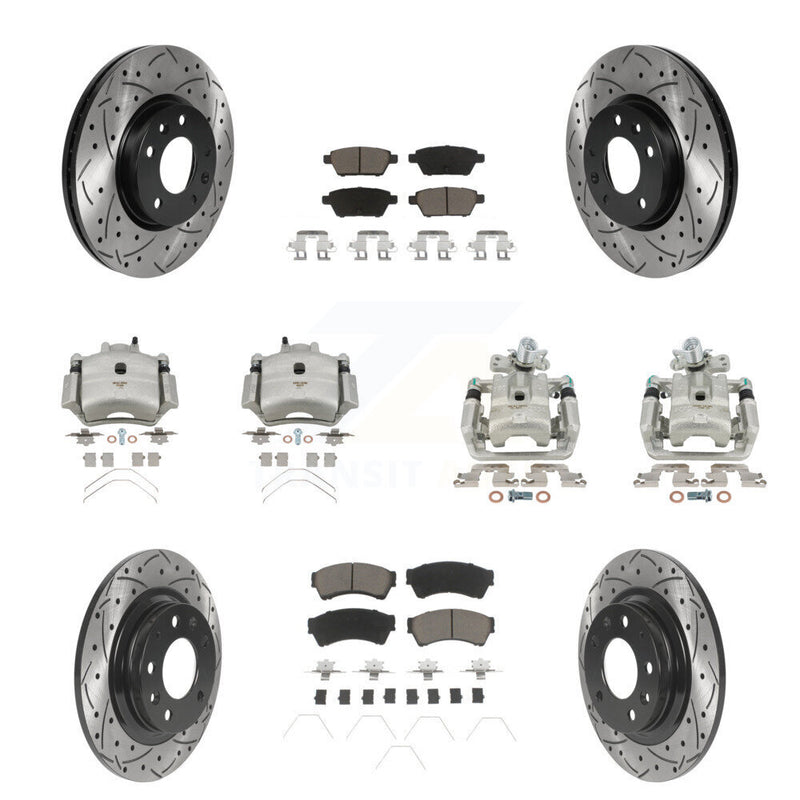 Transit Auto KCD-100244C Disc Brake Kit for 2006-2013 Mazda 6, Lincoln MKZ, Ford Fusion & more - Front and Rear product image