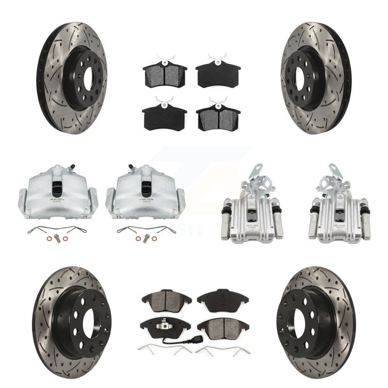 Transit Auto KCD-100244S Disc Brake Kit for 2014 Volkswagen Beetle - Front and Rear product image