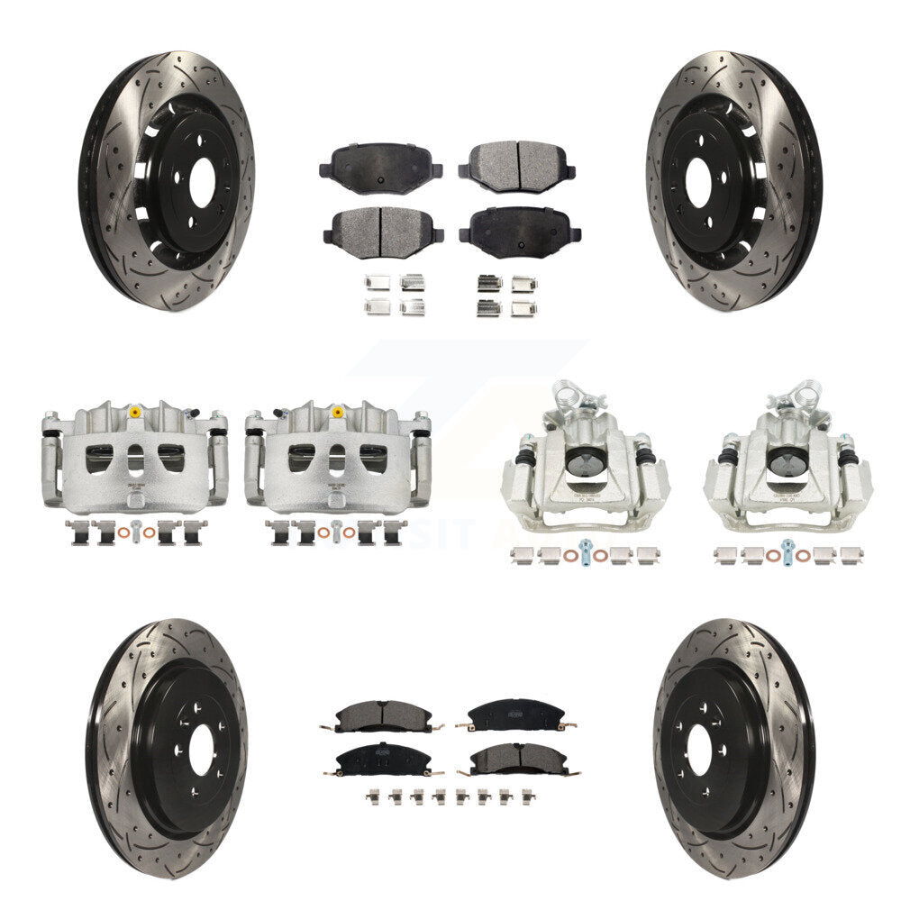 Transit Auto KCD-100245T Disc Brake Kit for 2016 Lincoln MKS - Front and Rear product image