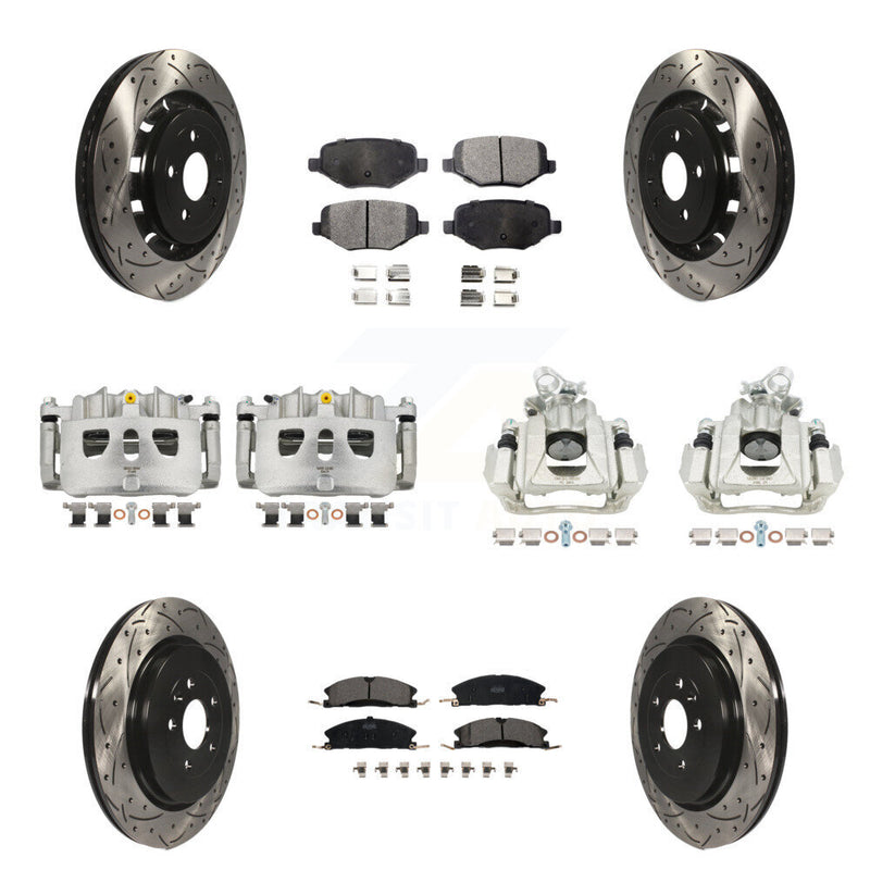 Transit Auto KCD-100245T Disc Brake Kit for 2016 Lincoln MKS - Front and Rear product image