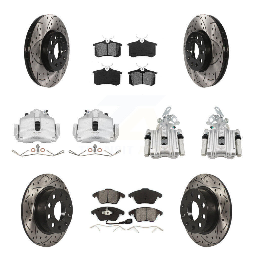 Transit Auto KCD-100246S Disc Brake Kit for 2014-2018 Volkswagen Jetta, Volkswagen Beetle - Front and Rear product image