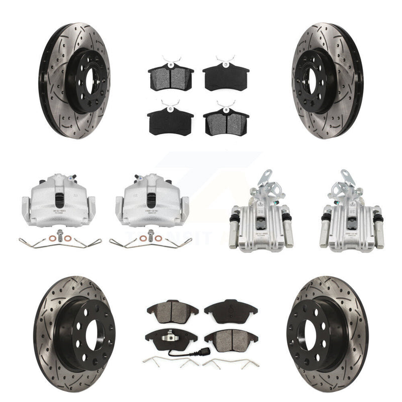 Transit Auto KCD-100246S Disc Brake Kit for 2014-2018 Volkswagen Jetta, Volkswagen Beetle - Front and Rear product image
