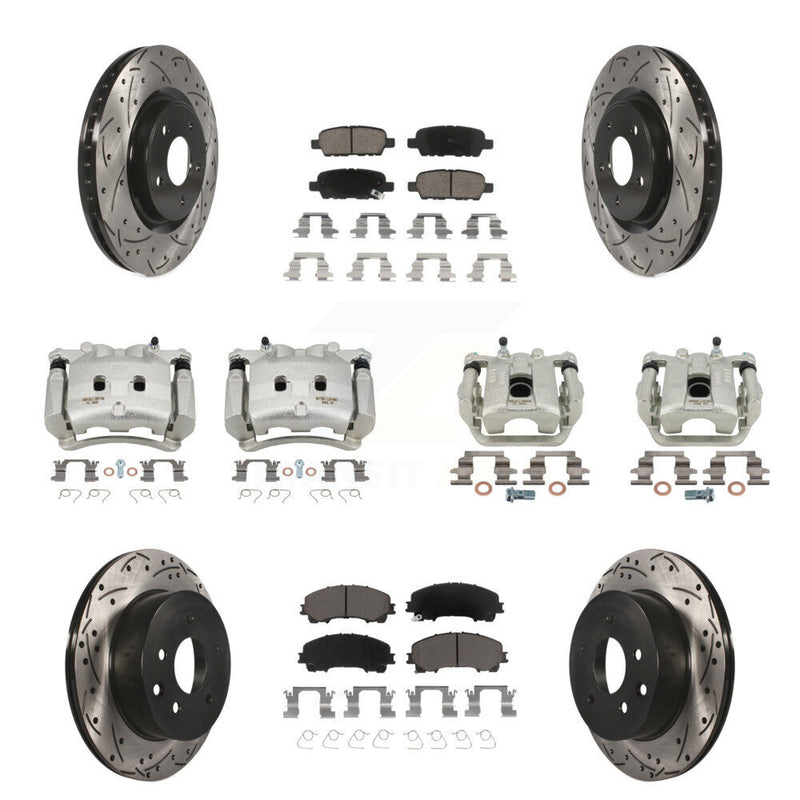 Transit Auto KCD-100247C Disc Brake Kit for 2014-2019 Nissan Rogue - Front and Rear product image