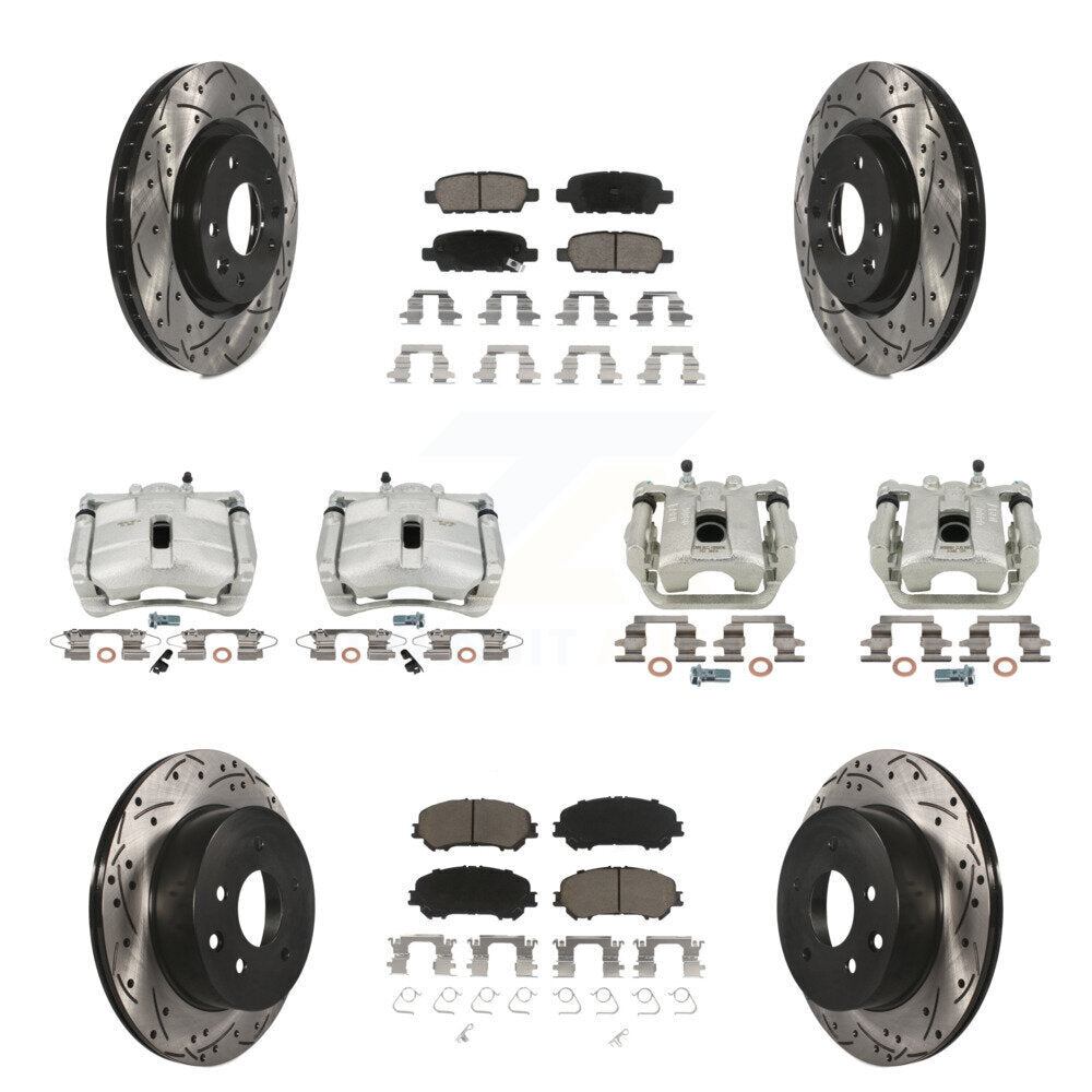 Transit Auto KCD-100248C Disc Brake Kit for 2014-2022 Nissan Rogue, Nissan Rogue Sport - Front and Rear product image