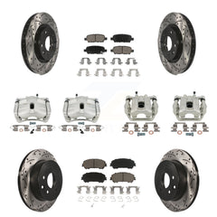 Transit Auto KCD-100248C Disc Brake Kit for 2014-2022 Nissan Rogue, Nissan Rogue Sport - Front and Rear product image