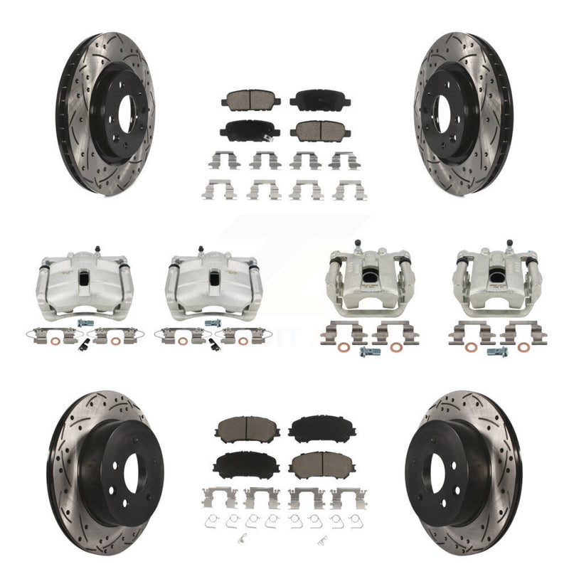 Transit Auto KCD-100248C Disc Brake Kit for 2014-2022 Nissan Rogue, Nissan Rogue Sport - Front and Rear product image