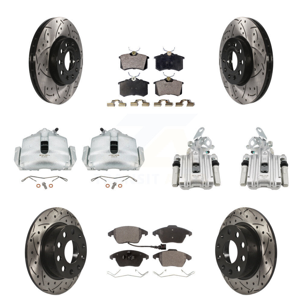 Transit Auto KCD-100248P Disc Brake Kit for 2014-2015 Volkswagen Beetle - Front and Rear product image