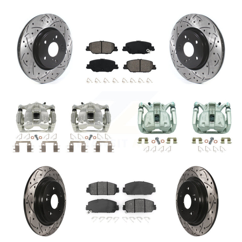 Transit Auto KCD-100248S Disc Brake Kit for 2017-2022 Honda CR-V - Front and Rear product image