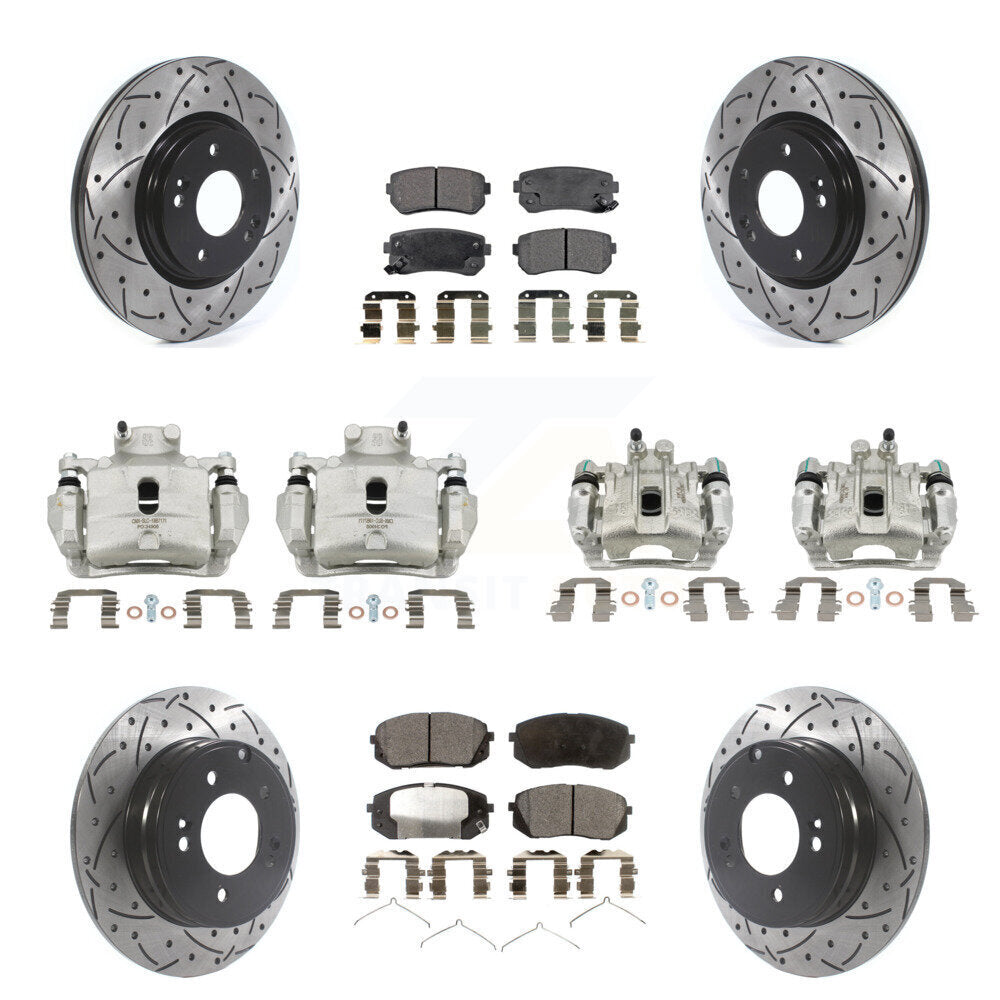 Transit Auto KCD-100248T Disc Brake Kit for 2015 Hyundai Sonata - Front and Rear product image