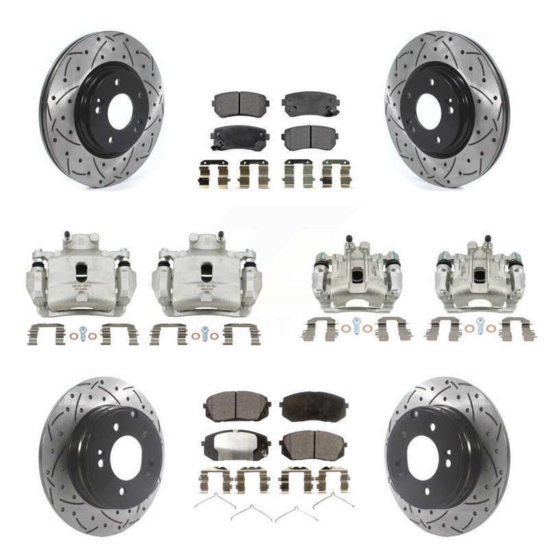 Transit Auto KCD-100248T Disc Brake Kit for 2015 Hyundai Sonata - Front and Rear product image