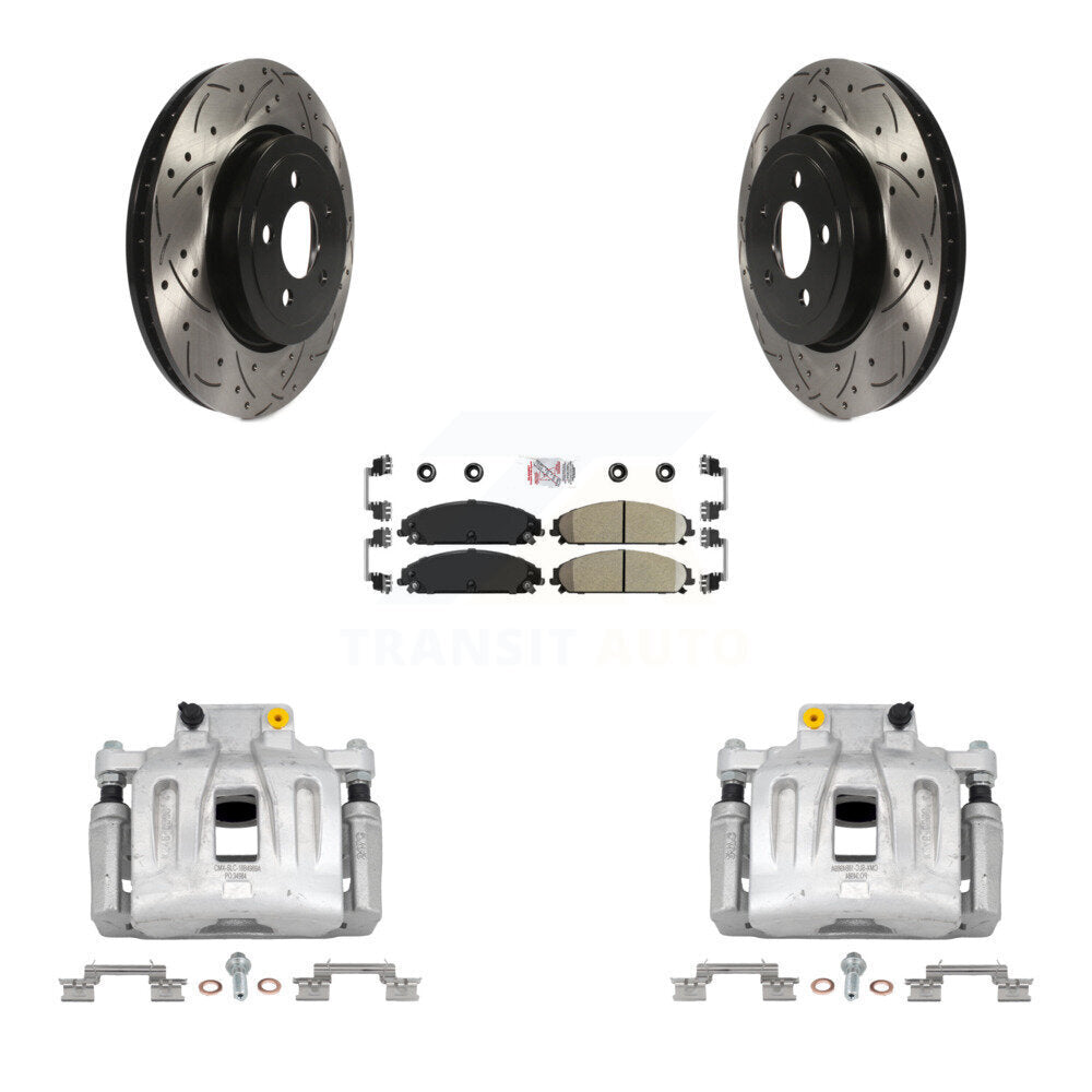 Transit Auto KCD-100249N Disc Brake Kit for 2012-2021 Chrysler 300, Dodge Challenger, Dodge Charger - Front product image
