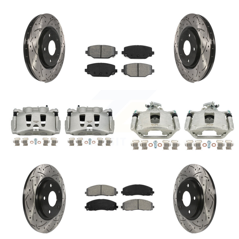 Transit Auto KCD-100249S Disc Brake Kit for 2019-2020 Dodge Grand Caravan - Front and Rear product image