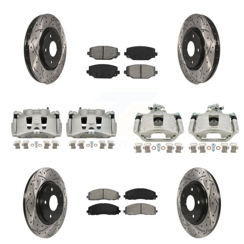 Transit Auto KCD-100249S Disc Brake Kit for 2019-2020 Dodge Grand Caravan - Front and Rear product image