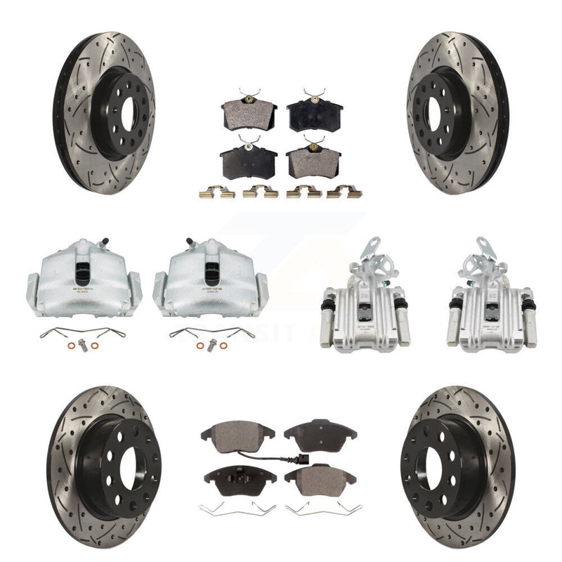 Transit Auto KCD-100250P Disc Brake Kit for 2014 Volkswagen Beetle - Front and Rear product image