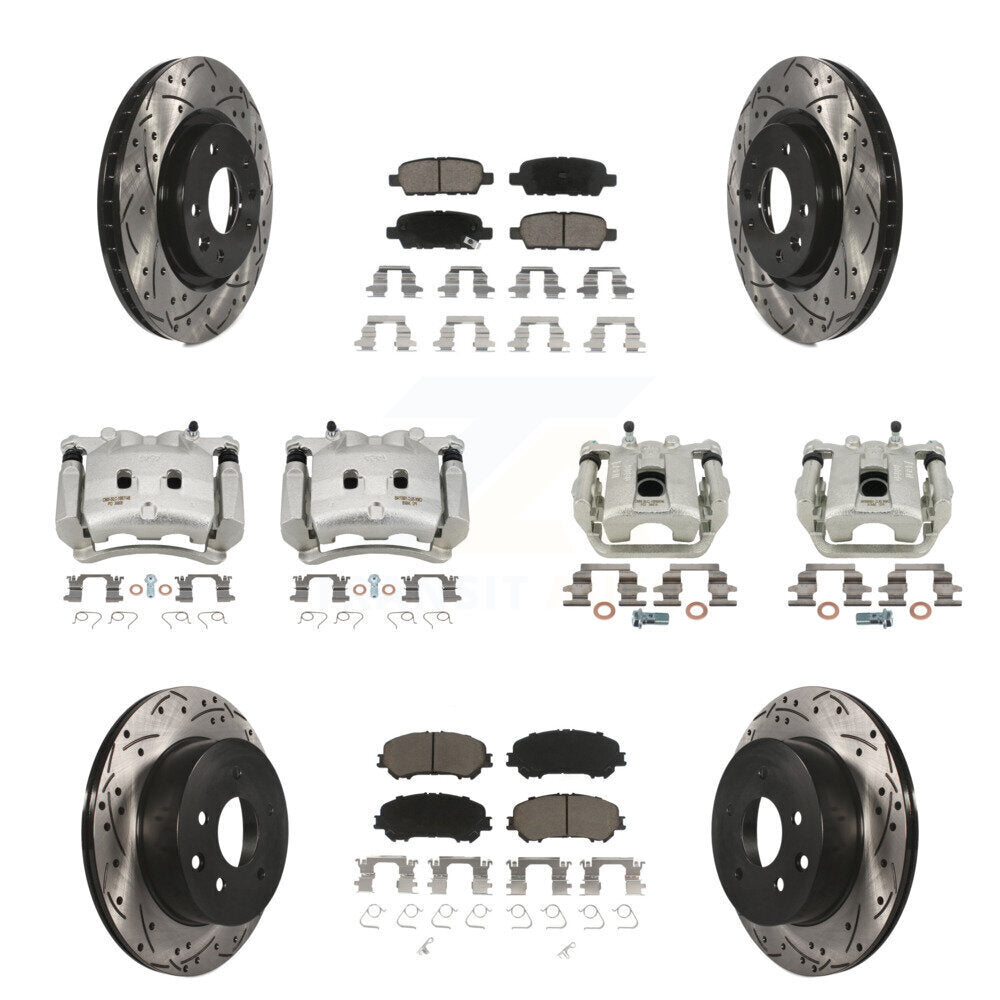 Transit Auto KCD-100251C Disc Brake Kit for 2017 Nissan Rogue - Front and Rear product image