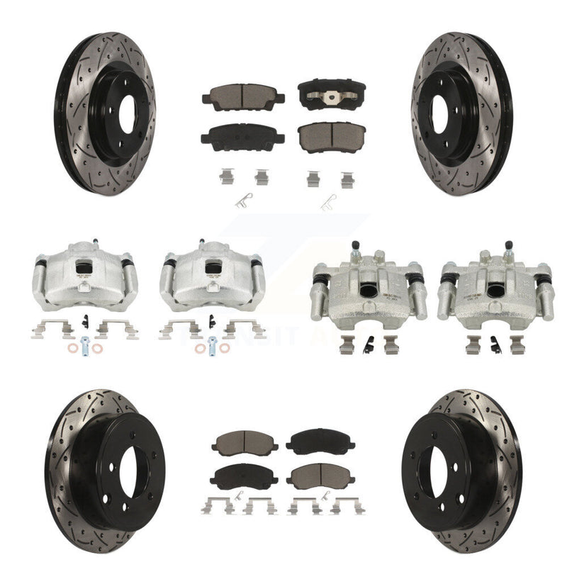 Transit Auto KCD-100252C Disc Brake Kit for 2007-2017 Chrysler 200, Dodge Caliber, Dodge Avenger & more - Front and Rear product image