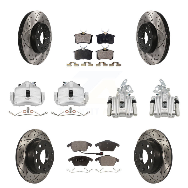 Transit Auto KCD-100252P Disc Brake Kit for 2014-2018 Volkswagen Jetta, Volkswagen Beetle - Front and Rear product image
