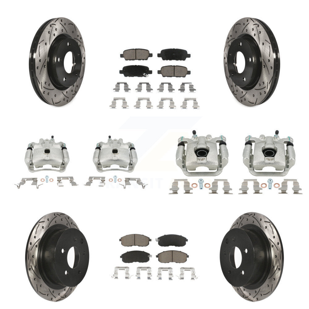 Transit Auto KCD-100253C Disc Brake Kit for 2013-2019 Nissan Sentra - Front and Rear product image