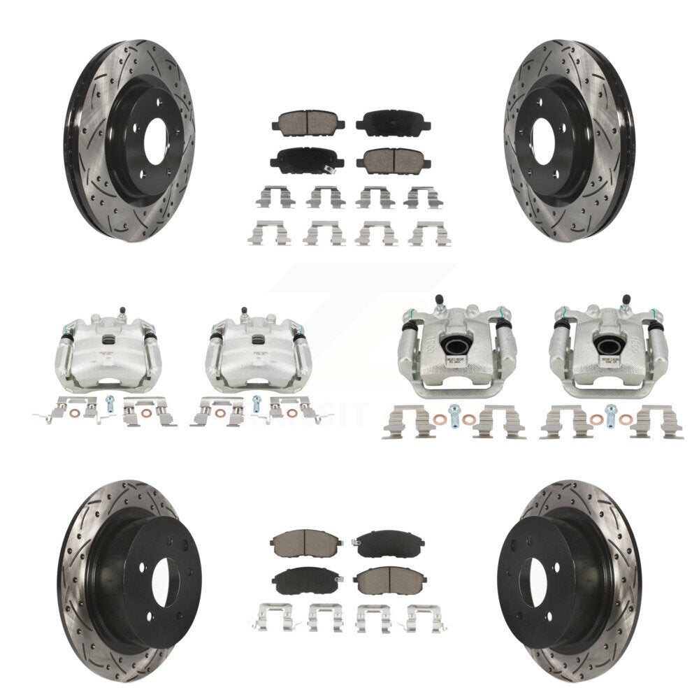 Transit Auto KCD-100254C Disc Brake Kit for 2011-2019 Nissan Juke, Nissan Sentra - Front and Rear product image