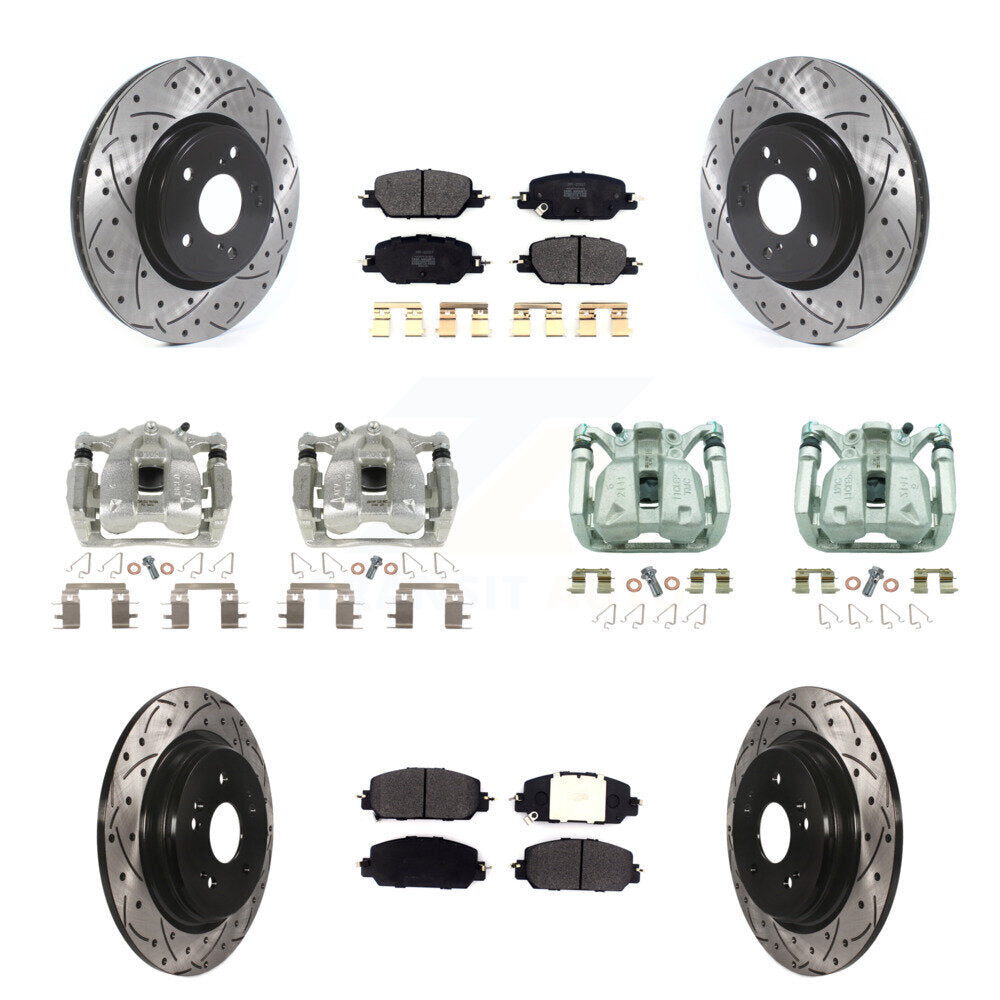 Transit Auto KCD-100254P Disc Brake Kit for 2017-2022 Honda CR-V - Front and Rear product image