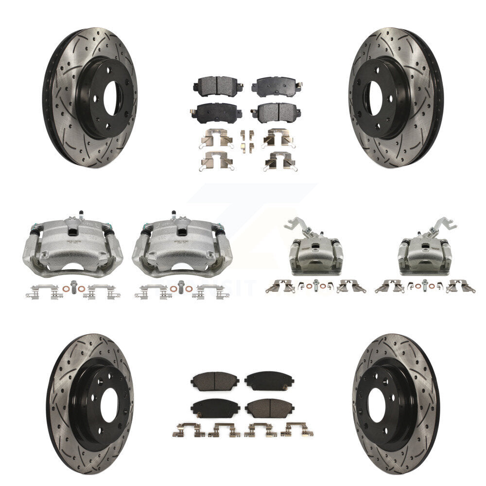 Transit Auto KCD-100254T Disc Brake Kit for 2016-2018 Mazda CX-3 - Front and Rear product image