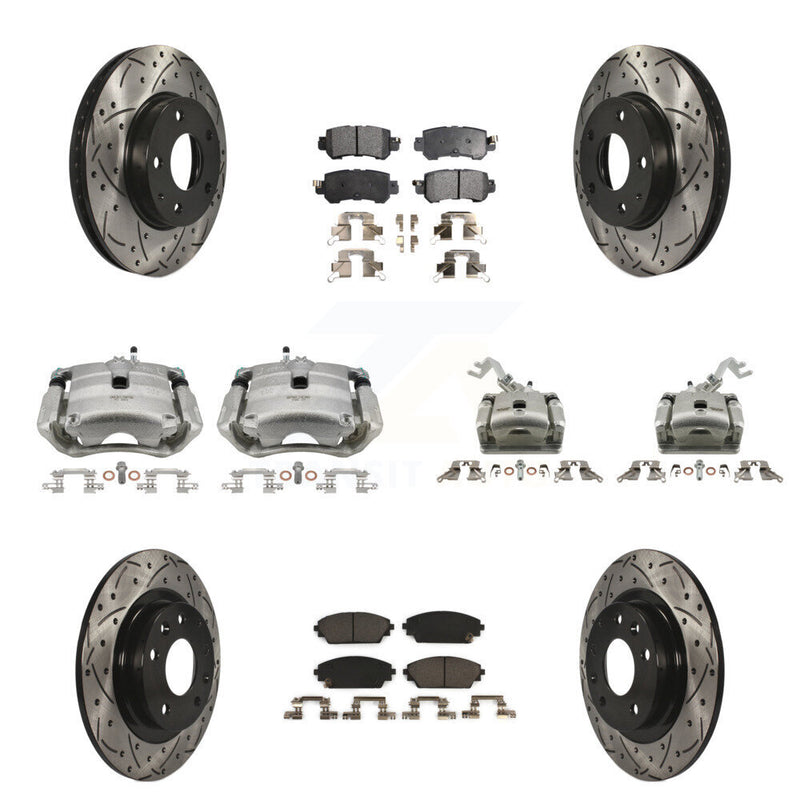 Transit Auto KCD-100254T Disc Brake Kit for 2016-2018 Mazda CX-3 - Front and Rear product image