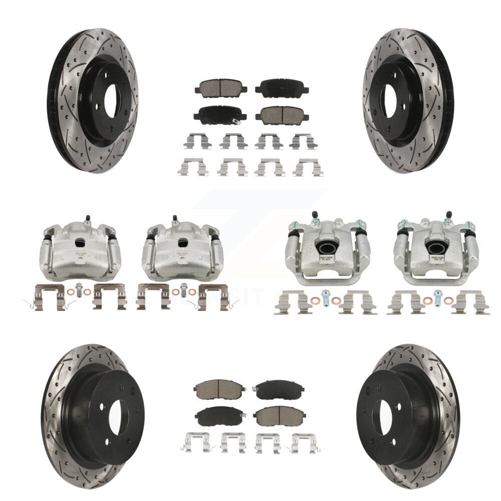 Transit Auto KCD-100255C Disc Brake Kit for 2007-2010 Nissan Sentra - Front and Rear product image