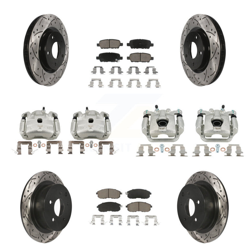 Transit Auto KCD-100255C Disc Brake Kit for 2007-2010 Nissan Sentra - Front and Rear product image