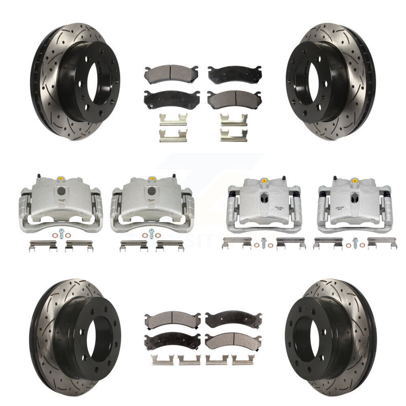Transit Auto KCD-100255T Disc Brake Kit for 1999-2013 Chevrolet Suburban 2500, GMC Yukon XL 2500, Chevrolet Silverado 2500 HD & more - Front and Rear product image