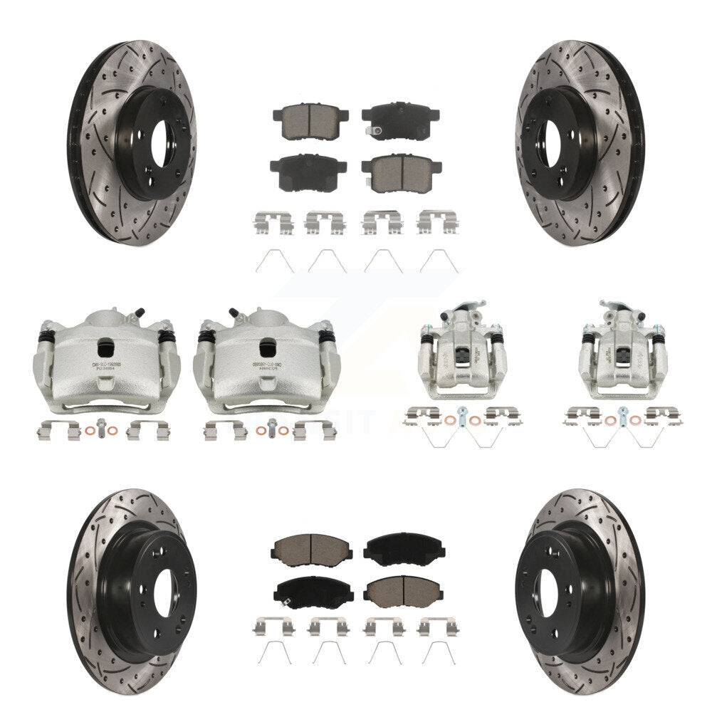 Transit Auto KCD-100256C Disc Brake Kit for 2008-2012 Honda Accord - Front and Rear product image