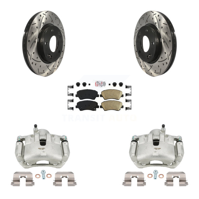 Transit Auto KCD-100256N Disc Brake Kit for 2012 Hyundai Veloster - Front product image
