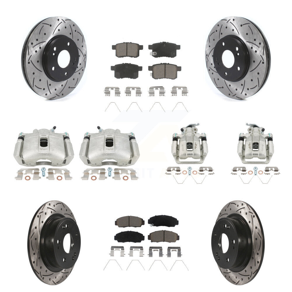 Transit Auto KCD-100257C Disc Brake Kit for 2010-2014 Honda Accord, Acura TSX - Front and Rear product image
