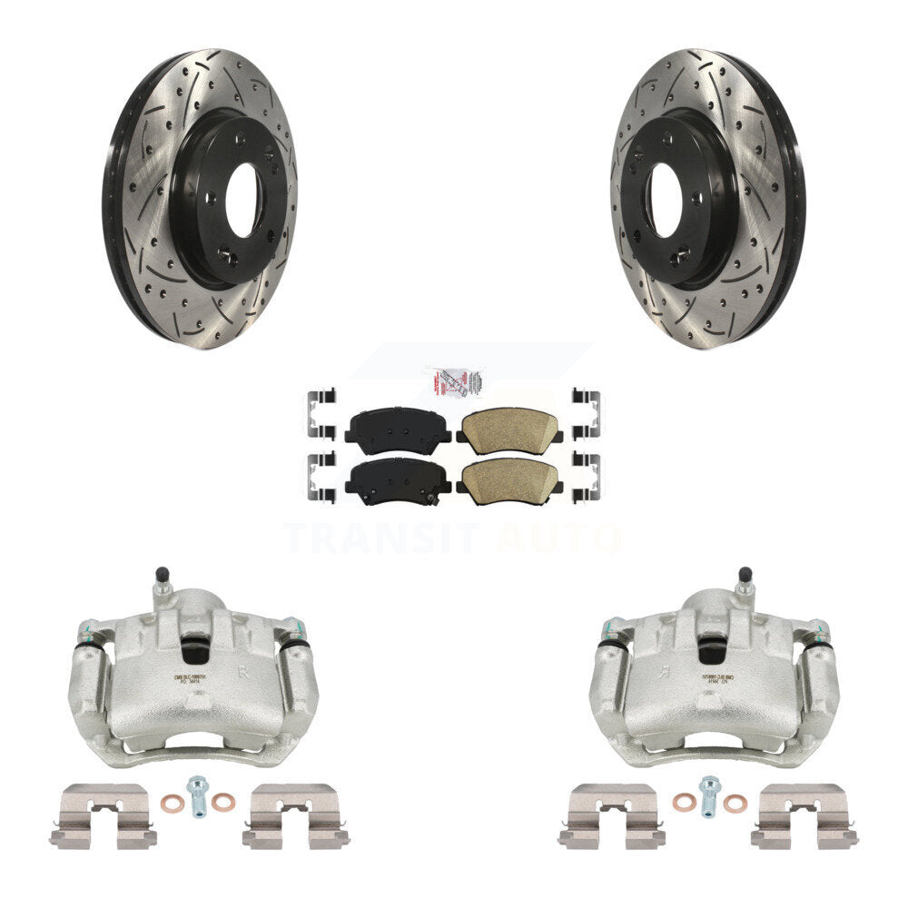 Transit Auto KCD-100257N Disc Brake Kit for 2012 Hyundai Veloster - Front product image