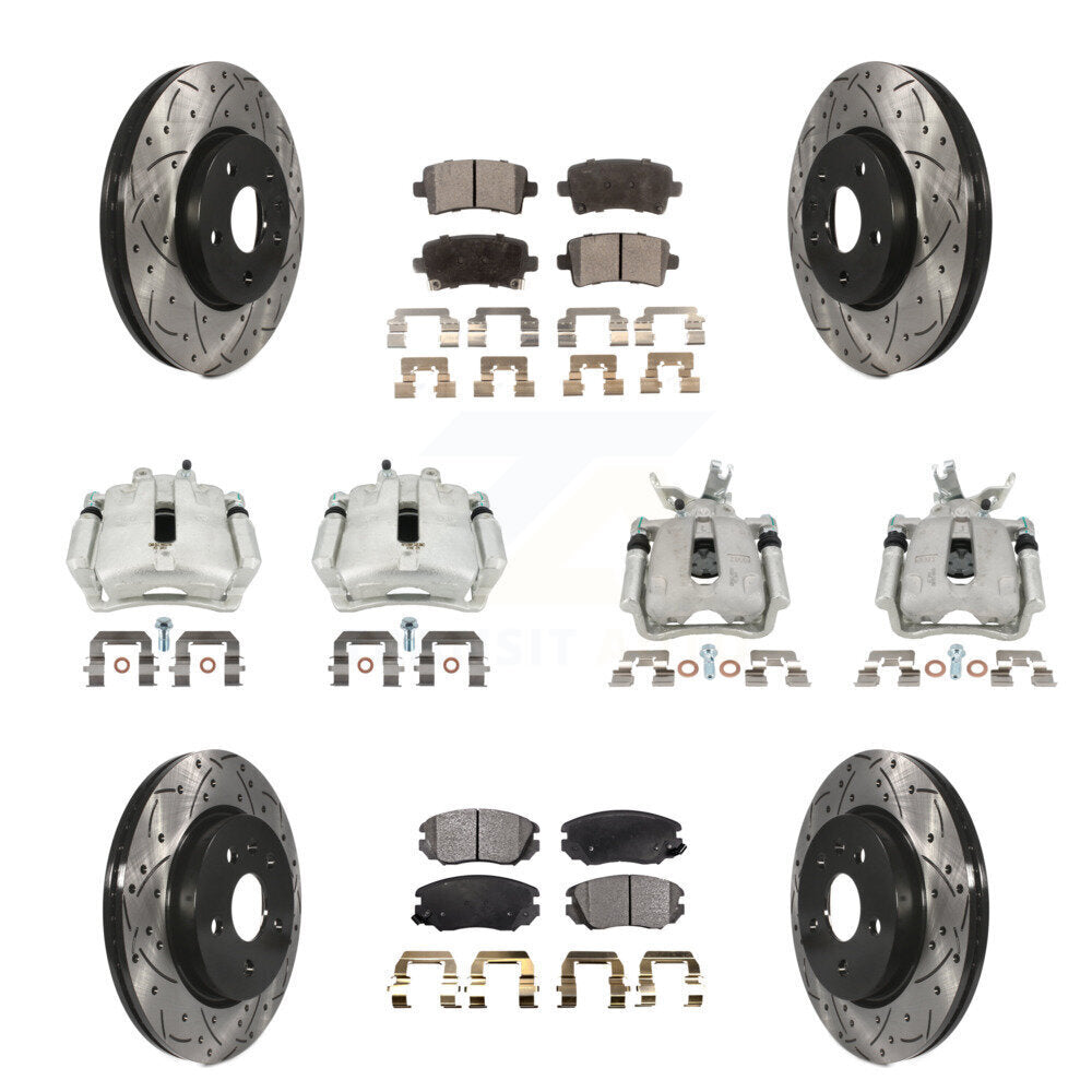 Transit Auto KCD-100257P Disc Brake Kit for 2016 Chevrolet Malibu Limited - Front and Rear product image