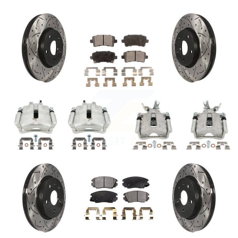 Transit Auto KCD-100257P Disc Brake Kit for 2016 Chevrolet Malibu Limited - Front and Rear product image