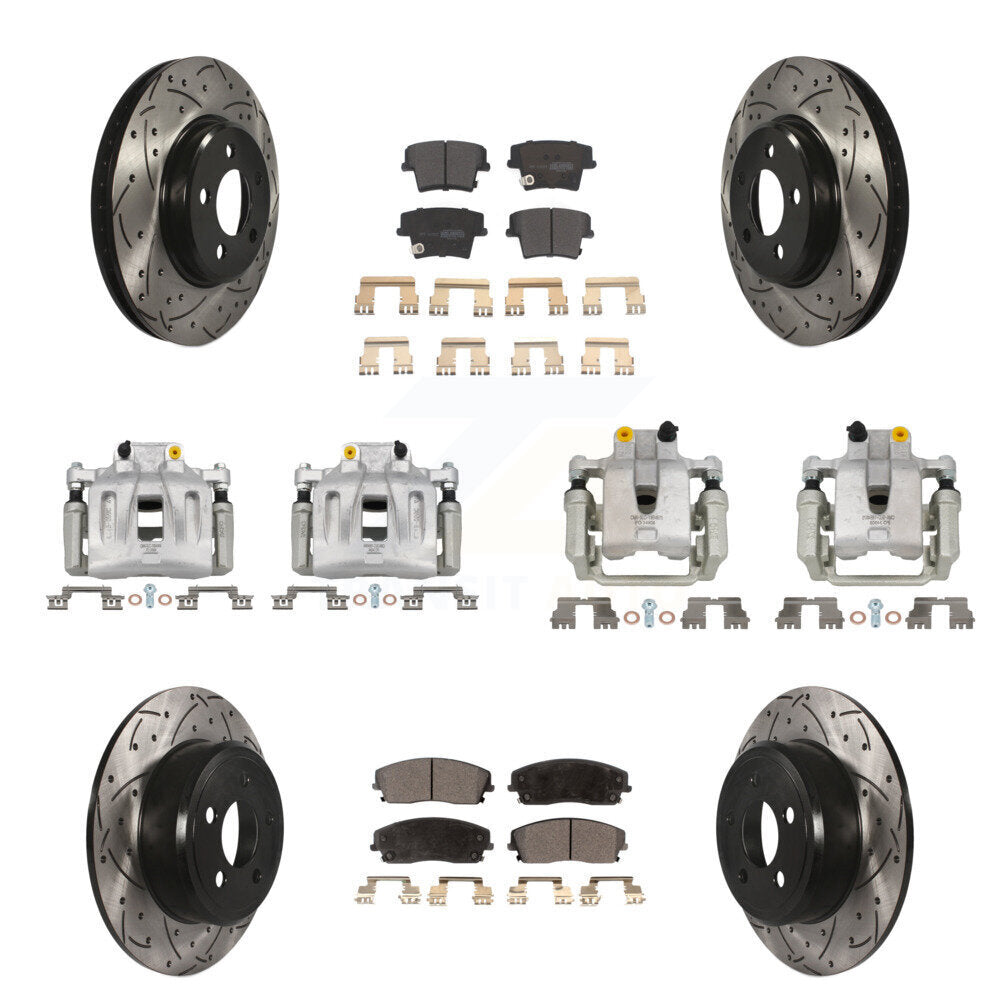 Transit Auto KCD-100258P Disc Brake Kit for 2005-2011 Chrysler 300, Dodge Challenger, Dodge Charger & more - Front and Rear product image