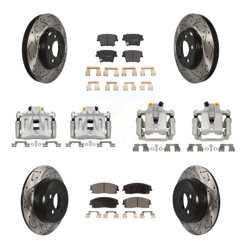 Transit Auto KCD-100258P Disc Brake Kit for 2005-2011 Chrysler 300, Dodge Challenger, Dodge Charger & more - Front and Rear product image