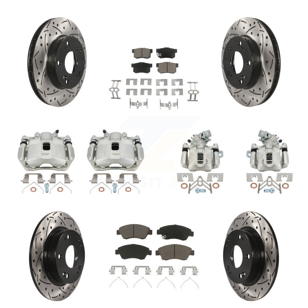 Transit Auto KCD-100259C Disc Brake Kit for 2013-2015 Acura ILX - Front and Rear product image