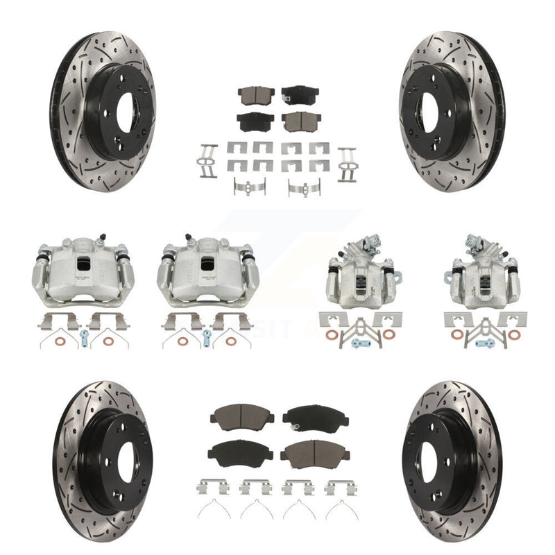 Transit Auto KCD-100259C Disc Brake Kit for 2013-2015 Acura ILX - Front and Rear product image