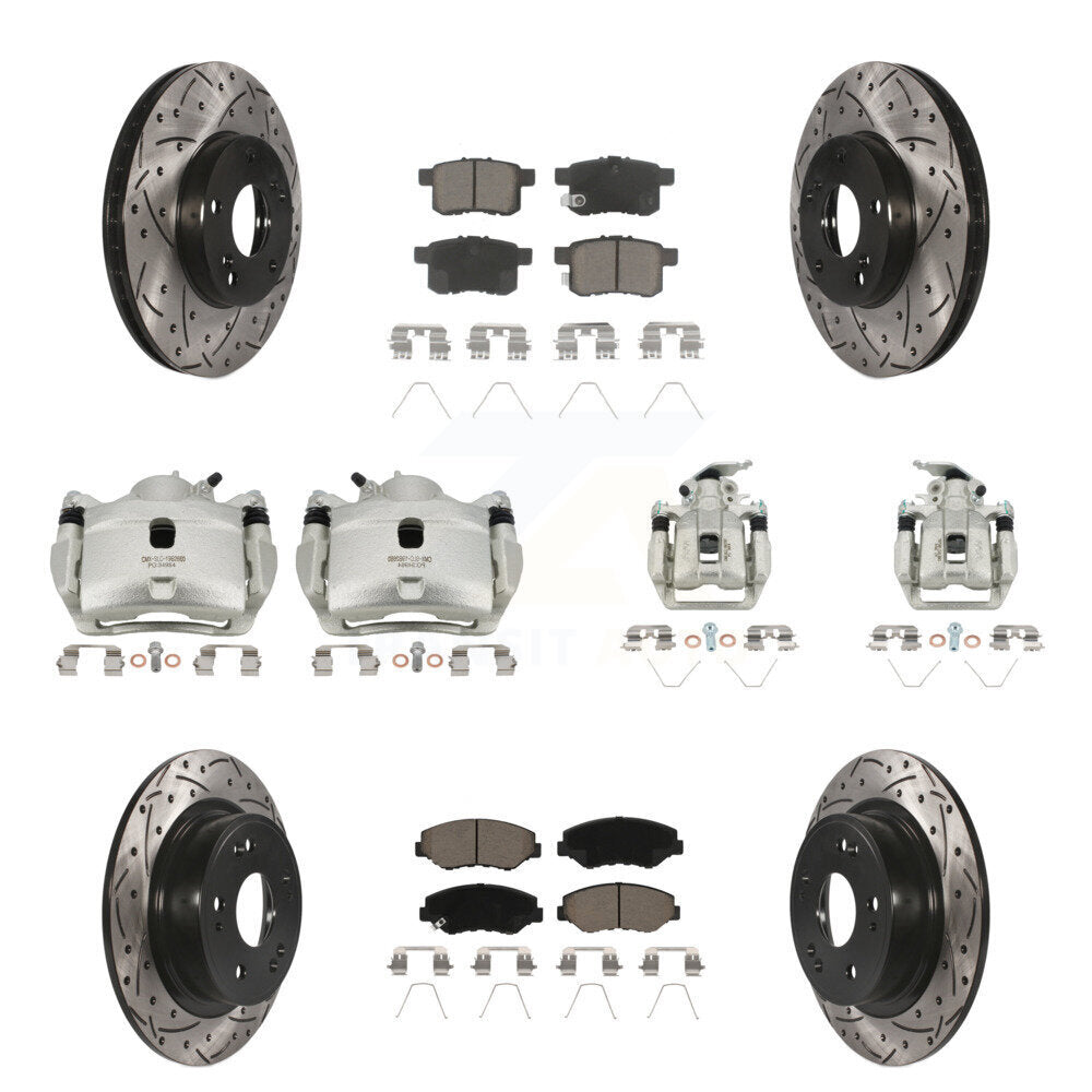Transit Auto KCD-100260C Disc Brake Kit for 2013-2017 Honda Accord - Front and Rear product image